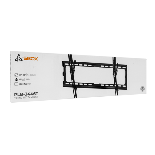 SBOX zidni nosač PLB-3446T-2, 37-80", do 45kg, 600x400