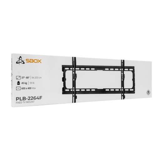 SBOX zidni nosač PLB-2264F-2, 37-80", do 45kg, 600x400