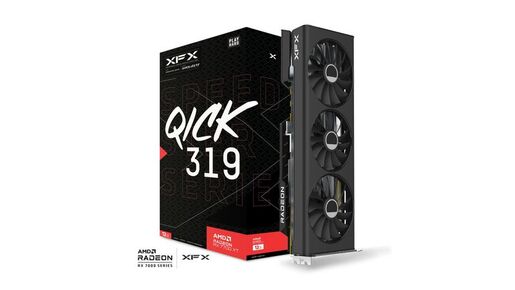 Grafička kartica XFX, AMD Radeon RX 7700 XT Speedster Black Edition 12GB GDDR6, PCIe 4.0, 3x DisplayPort, 1x HDMI