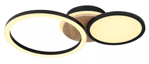 Stropna svjetiljka SID (51,5x30 cm), LED, IP20, crna