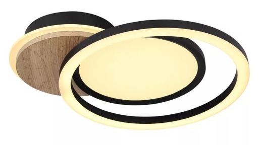 Stropna svjetiljka SID (51,5x30 cm), LED, IP20, crna