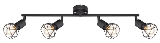 Stropni reflektor XARA I, 4xE14, IP20, crna