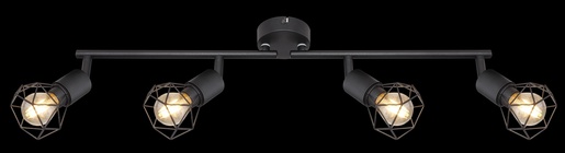 Stropni reflektor XARA I, 4xE14, IP20, crna