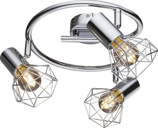 Stropni reflektor XARA I, 3xE14, IP20, srebrna