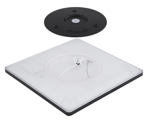 Stropna svjetiljka SAPANA (Ø42 cm), LED, IP44, crno-bijela