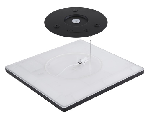 Stropna svjetiljka SAPANA (Ø42 cm), LED, IP44, crno-bijela