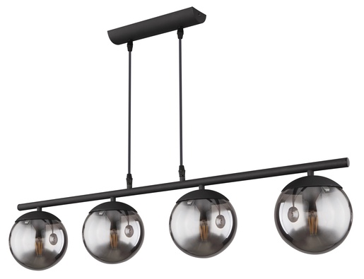 Viseća svjetiljka BLAMA, 4xE27, IP20, crna