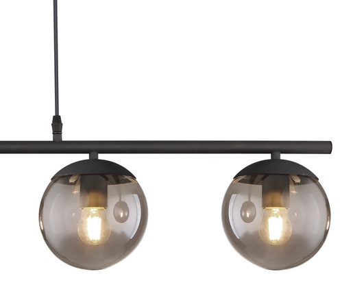 Viseća svjetiljka BLAMA, 4xE27, IP20, crna