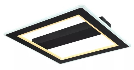 Stropna LED svjetiljka MATTIA (45x45 cm), IP20, crna