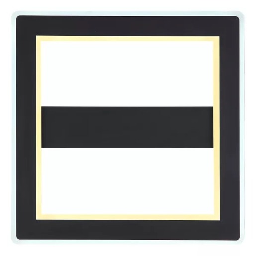 Stropna LED svjetiljka MATTIA (45x45 cm), IP20, crna