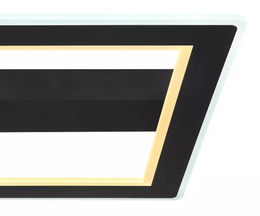 Stropna LED svjetiljka MATTIA (45x45 cm), IP20, crna