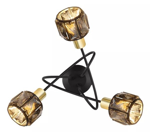 Stropni reflektor INDIANA, 3xE14, IP20, crna