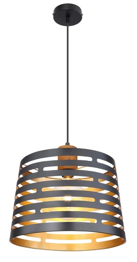 Viseća svjetiljka ABLONA (Ø35 cm), E27, IP20, crna