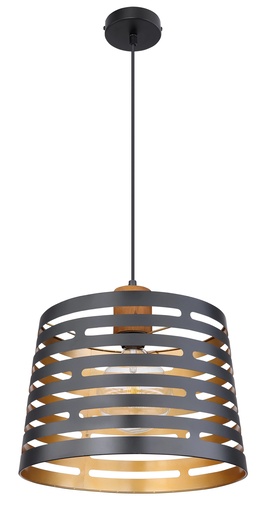 Viseća svjetiljka ABLONA (Ø35 cm), E27, IP20, crna