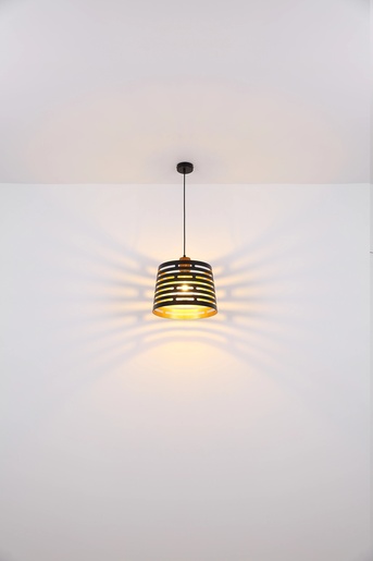 Viseća svjetiljka ABLONA (Ø35 cm), E27, IP20, crna