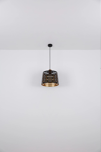 Viseća svjetiljka ABLONA (Ø35 cm), E27, IP20, crna