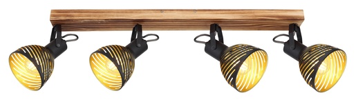 Stropni reflektor LENNA, 4xE27 IP20, crna