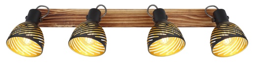 Stropni reflektor LENNA, 4xE27 IP20, crna