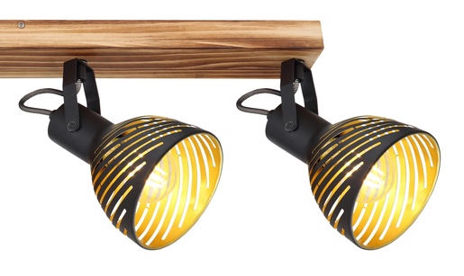 Stropni reflektor LENNA, 4xE27 IP20, crna