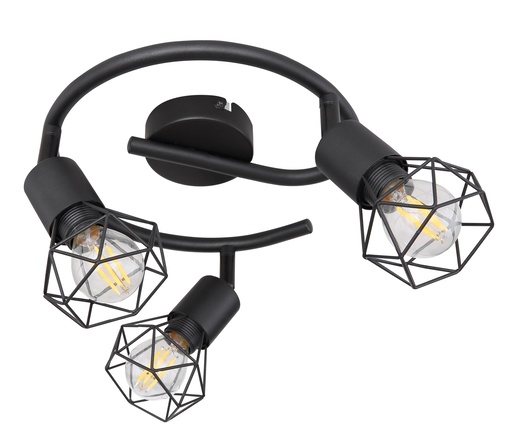 Stropni reflektor XARA I, 3xE14, IP20, crna