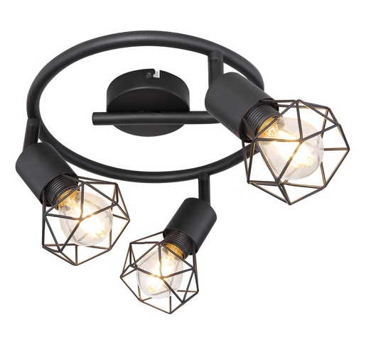 Stropni reflektor XARA I, 3xE14, IP20, crna