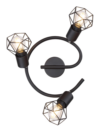 Stropni reflektor XARA I, 3xE14, IP20, crna
