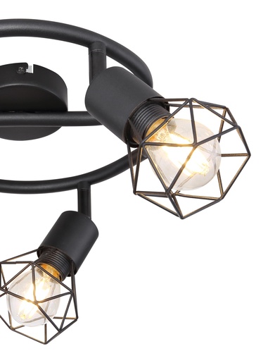 Stropni reflektor XARA I, 3xE14, IP20, crna