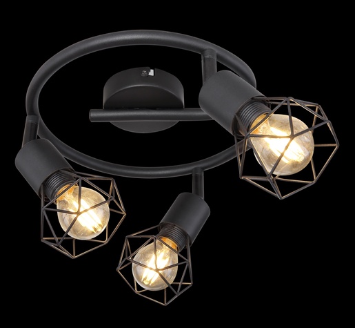 Stropni reflektor XARA I, 3xE14, IP20, crna