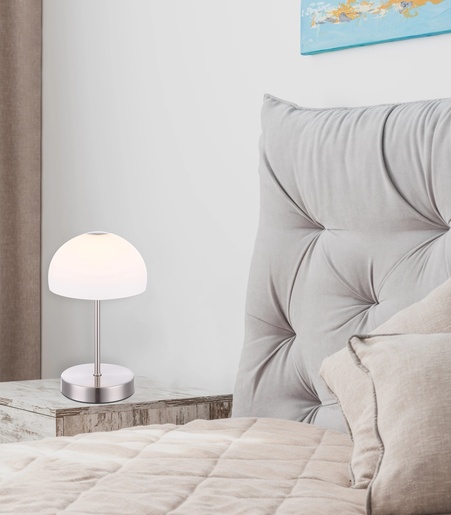 Stolna svjetiljka SNOWFLAKE, IP20, srebrna