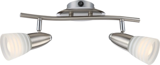 Reflektor CALEB, 2xE14 LED, IP20, srebrna