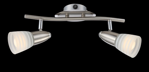 Reflektor CALEB, 2xE14 LED, IP20, srebrna