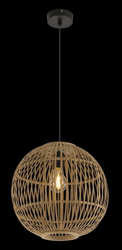 Viseća svjetiljka HILDEGARD, E27, IP20, smeđa