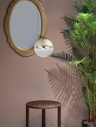 Viseća svjetiljka VARUS (Ø30 cm), E27, IP20, zlatna