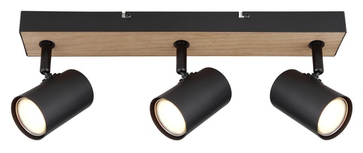 Stropni reflektor ROBBY (41x6x13,5 cm), IP20, crna