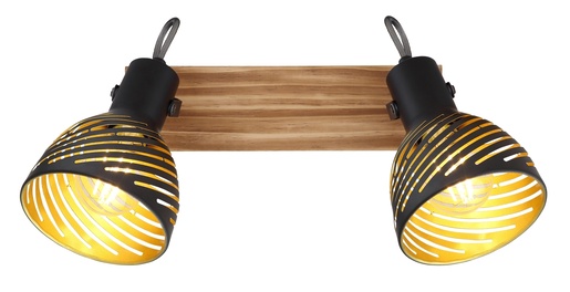 Reflektor LENNA, 2xE27, IP20, crna