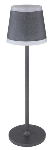 Stolna svjetiljka RIDLEY, IP54, siva