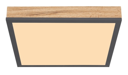 Stropna svjetiljka DORO (30x30 cm), LED, IP20, smeđa