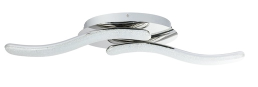 Stropna svjetiljka NABRO (75x20 cm), LED, IP20, srebrna