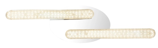 Stropna svjetiljka NABRO (75x20 cm), LED, IP20, srebrna