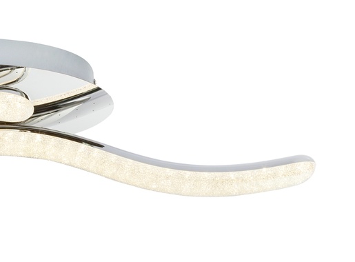 Stropna svjetiljka NABRO (75x20 cm), LED, IP20, srebrna