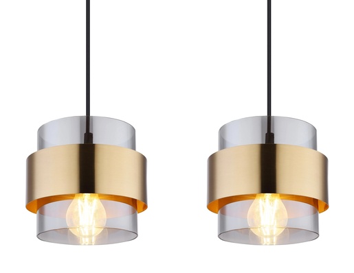 Viseća svjetiljka MILLEY, 4xE27, IP20, crna