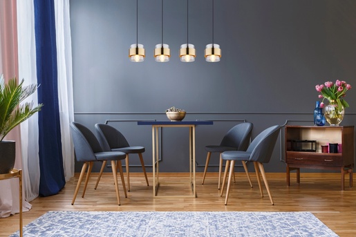 Viseća svjetiljka MILLEY, 4xE27, IP20, crna