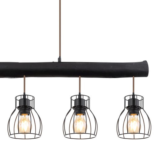 Viseća svjetiljka MINA, 5xE27, IP20, crna