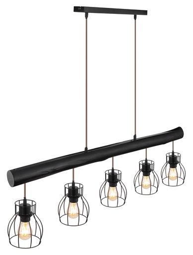 Viseća svjetiljka MINA, 5xE27, IP20, crna