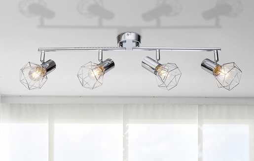 Stropni reflektor XARA I, 4xE14, IP20, srebrna