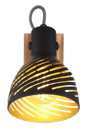 Zidni reflektor LENNA, E27, IP20, crna