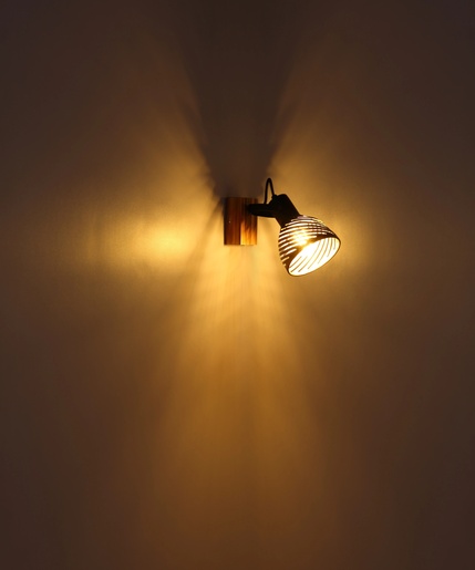 Zidni reflektor LENNA, E27, IP20, crna