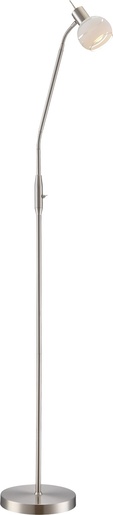 Podna svjetiljka ELLIOTT LED, IP20, srebrna