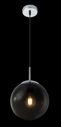 Viseća svjetiljka VARUS (Ø20 cm), E27, IP20, crno-siva