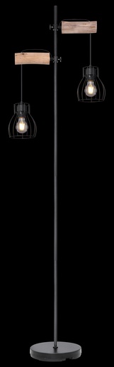 Podna svjetiljka MINA, 2xE27, IP20, crna